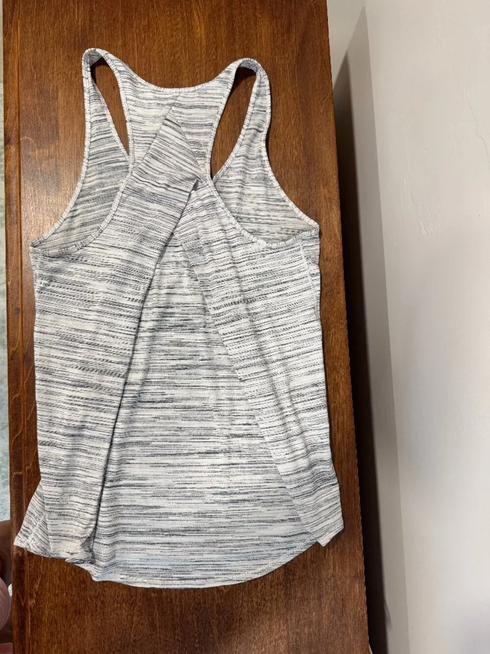 Lululemon Tank Top Space Dye Essential Pleated Racerback Tank Top Black Size 6/8